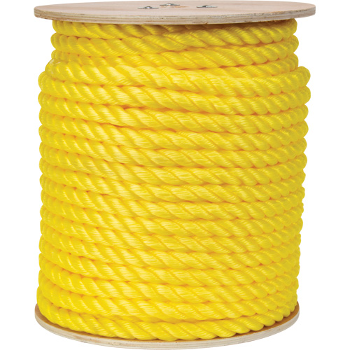 Corde jaune tress&eacute;e, Polypropyl&egrave;ne, 300' Par Equipment
