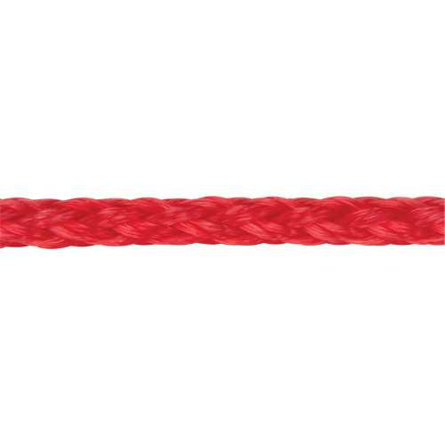 Corde rouge tress&eacute;e, Polypropyl&egrave;ne, 500' Par Equipment