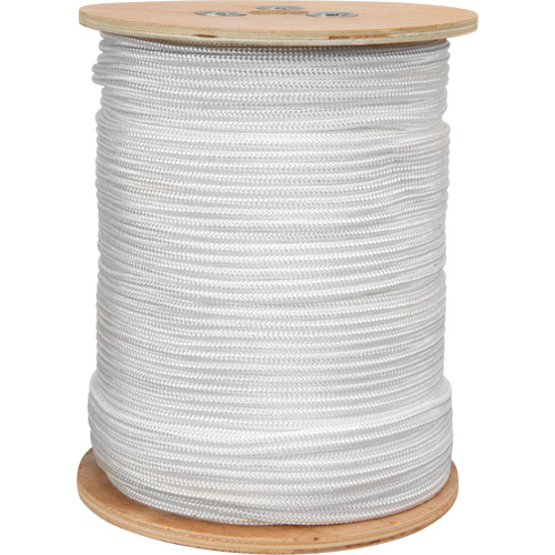 Corde blanche tress&eacute;e, Nylon, 250' Par Equipment