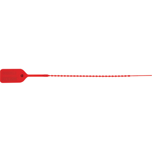 Standard-Duty Security Seal, 9", Plastic, Pull-Through Par Equipment