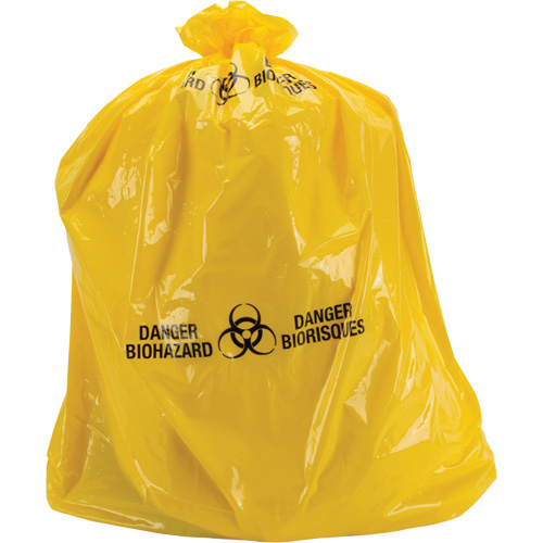 Waste Bags, Bio-Hazard, 38" L x 30" W, 2 mils Par Equipment