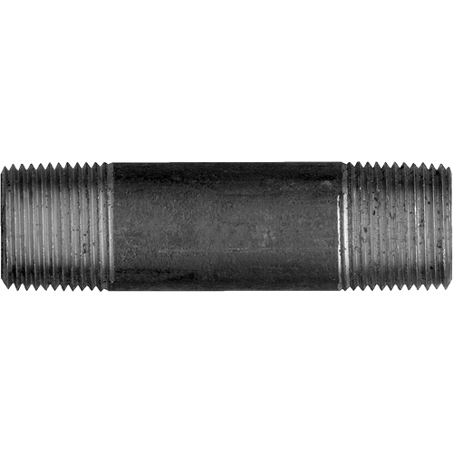 Long Pipe Nipple, Black Iron, 3/8", NPT x NPT Par Equipment