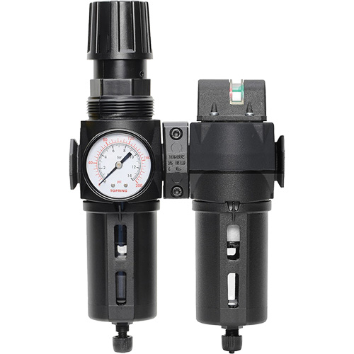 Filtre/r&eacute;gulateur + filtre coalescent drain manuel avec bol standard Modulair 300, 1/4" NPT, 150 psi, Capacit&eacute; de 5,1 oz liq. Par Equipment