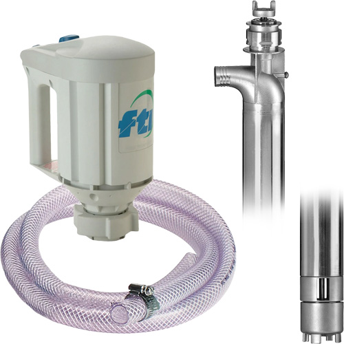 Trousse de pompe pour baril PFS-40 avec moteur M3V, Acier inoxydable Par Equipment