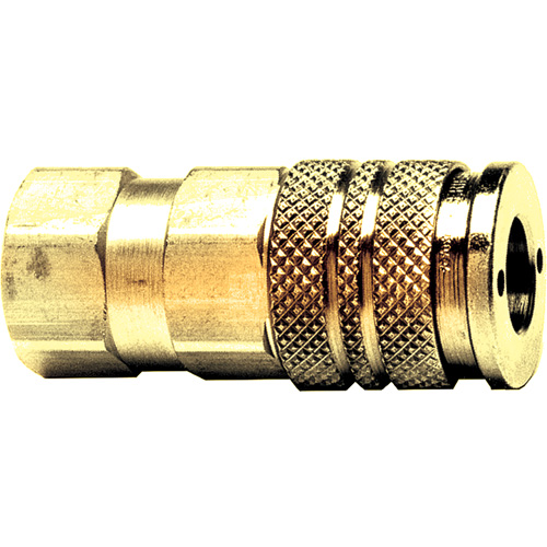 D&eacute;connexion rapide automatique &agrave; une main, Laiton, 1/4" x 3/8" Par Equipment