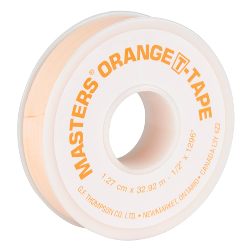 Ruban T, 1296" lo x 1/2" la, Orange Par Equipment