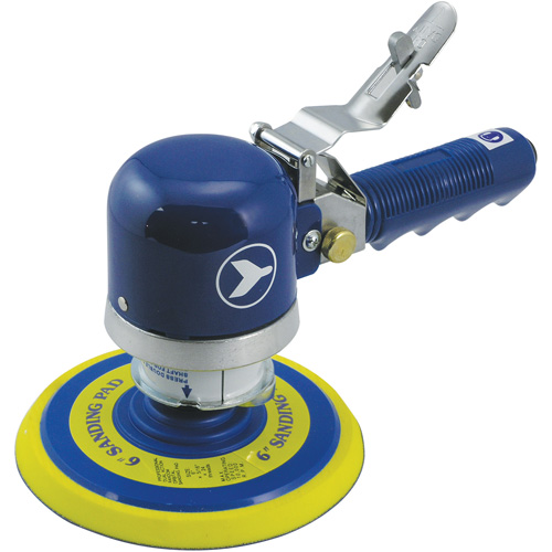 Heavy-Duty Dual-Action Quiet Random Orbit Sander, 6" Dia., 1/4" NPT Inlet, 10000 RPM Par Equipment