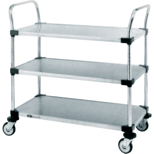 Standard-Duty Utility Carts, 2 Tiers, 24" W x 39" H x 24" D, 500 lbs. Capacity Par Equipment