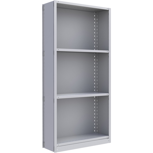 Interlok Shelving Unit, Steel, Boltless, 800 lbs. Capacity, 36" W x 76" H x 24" D Par Equipment