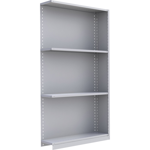 &eacute;l&eacute;ment de rayonnage Interlok, Acier, Sans boulons, Capacit&eacute; 450 lb, 48" la x 88" h x 24" p Par Equipment