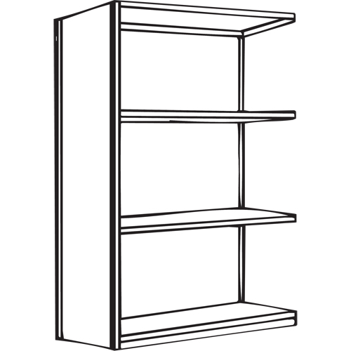 Interlok Shelving Unit, Steel, Boltless, 800 lbs. Capacity, 36" W x 88" H x 24" D Par Equipment