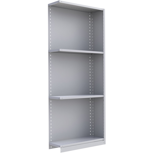 Interlok Shelving Unit, Steel, Boltless, 800 lbs. Capacity, 36" W x 88" H x 24" D Par Equipment