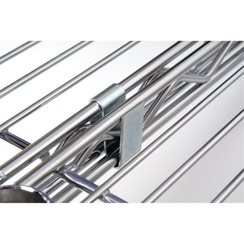 Crochet en S pour &eacute;tag&egrave;re en treillis chromat&eacute; Par Equipment