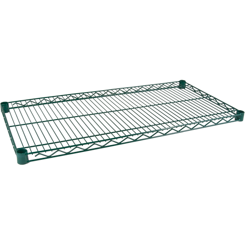 Shelf for Heavy-Duty Green Epoxy Finish Wire Shelving, 36" W x 24" D, 800 lbs. Capacity Par Equipment