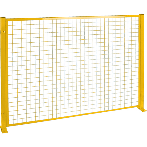 Mesh Style Perimeter Guard, 4' H x 8' W, Yellow Par Equipment