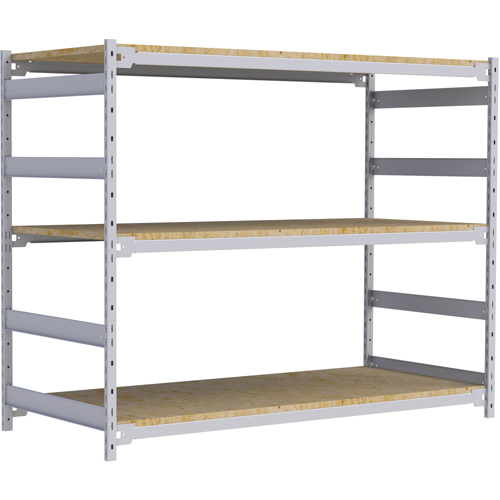 Wide Span Record Storage Shelving, Steel, 3 Shelves, 72" W x 32" D x 60" H Par Equipment