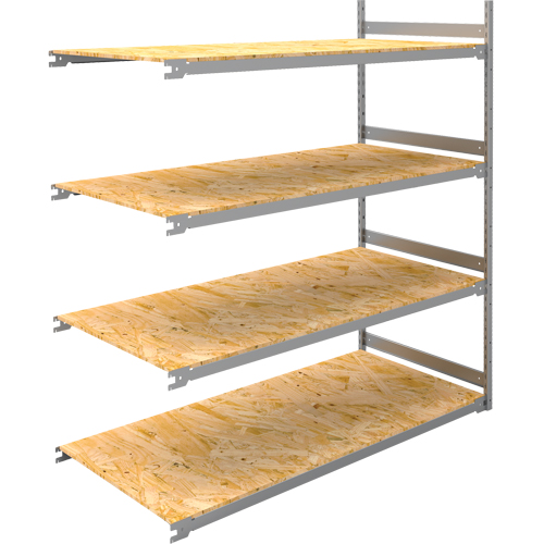 &eacute;tag&egrave;re-classeur de grande largeur, Acier, 4 Tablettes, 72" la x 32" p x 84" h, Ensemble Ajout Par Equipment