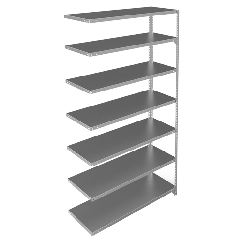 &eacute;l&eacute;ment de rayonnage, Acier galvanis&eacute;, Montant &agrave; fente, Capacit&eacute; 275 lb, 48" la x 84" h x 18" p Par Equipment