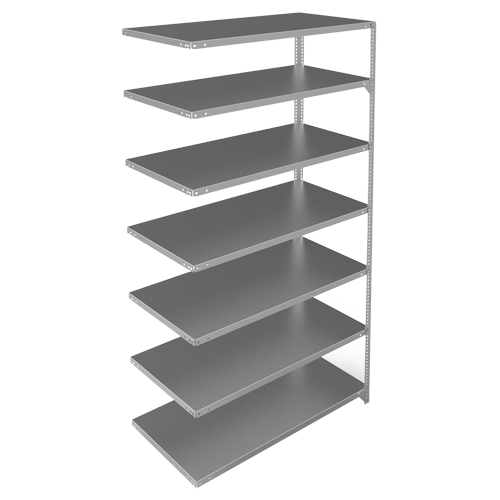 &eacute;l&eacute;ment de rayonnage, Acier galvanis&eacute;, Montant &agrave; fente, Capacit&eacute; 275 lb, 48" la x 84" h x 24" p Par Equipment