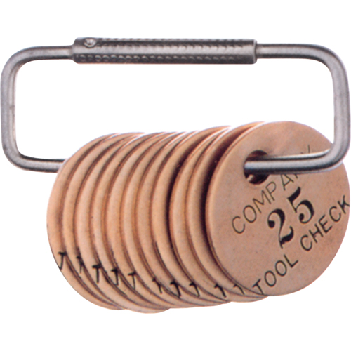 Anneaux fendus pour &eacute;tiquettes, 3", Acier Par Equipment