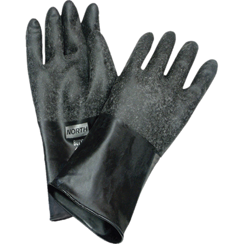 Chemical Resistant Gloves, Size Medium/8, 14" L, Butyl Rubber, 32-mil Par Equipment