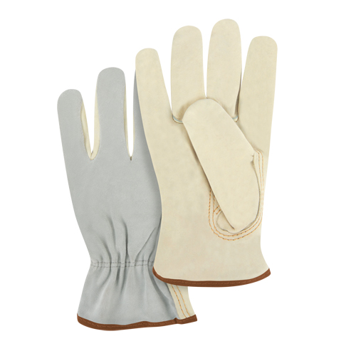 Gants de conducteur &agrave; dos fendu, Grand, Paume en Cuir fleur de vache Par Equipment