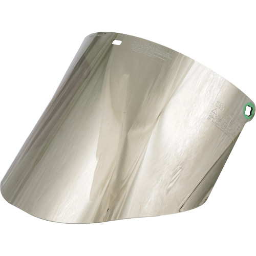 Molded Faceshield Window, Polycarbonate, Green Tint Par Equipment