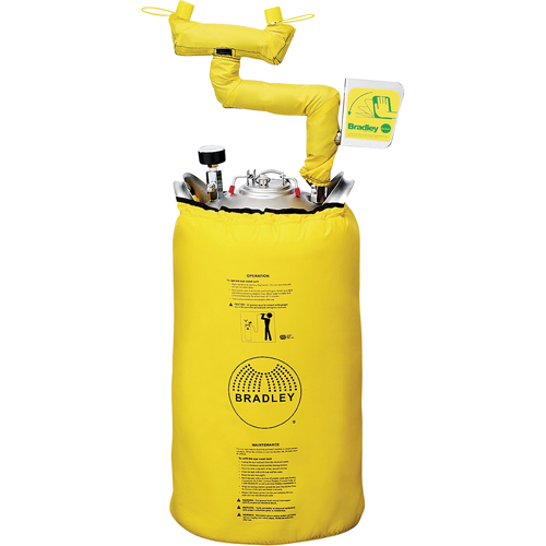 Portable Eyewash Station With Heater Jacket, Pressurized, 15 gal. Capacity, Meets ANSI Z358.1 Par Equipment