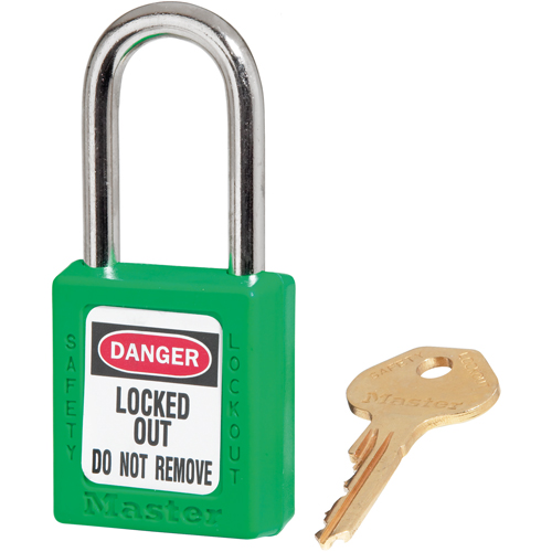 Cadenas Zenex, Cadenas de s&eacute;curit&eacute;, Cl&eacute;s diff&eacute;rentes, Thermoplastique, Largeur de 1-1/2" Par Equipment