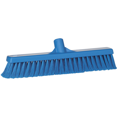 Balai hygi&eacute;nique pour service alimentaire, 15,7"x2", Polypropyl&egrave;ne, Bleu Par Equipment