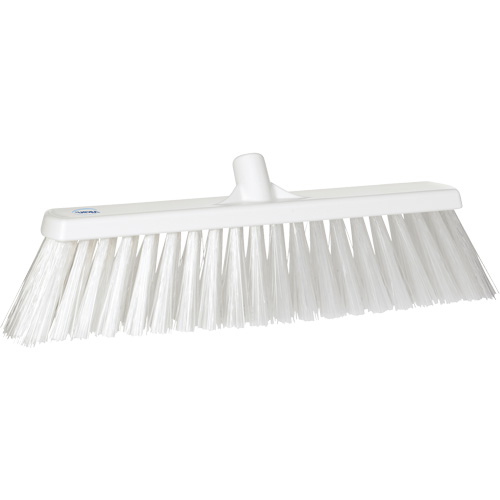 Large Particle Push Broom Head, 2-1/2", Polyester, White Par Equipment