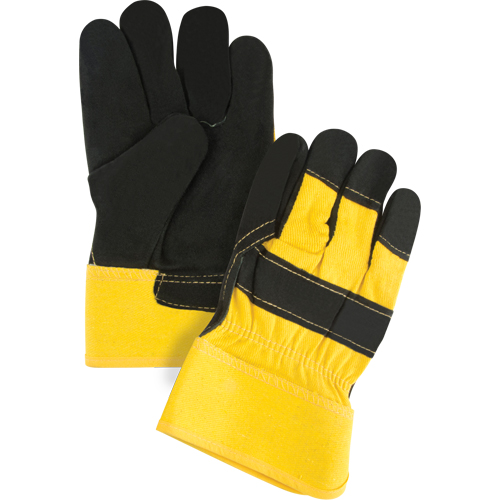 Gants d'ajusteur doubl&eacute;s pour l'hiver &agrave; chaleur sup&eacute;rieure, Grand, Paume en Cuir de vache refendu, Doublure en Thinsulate Par Equipment