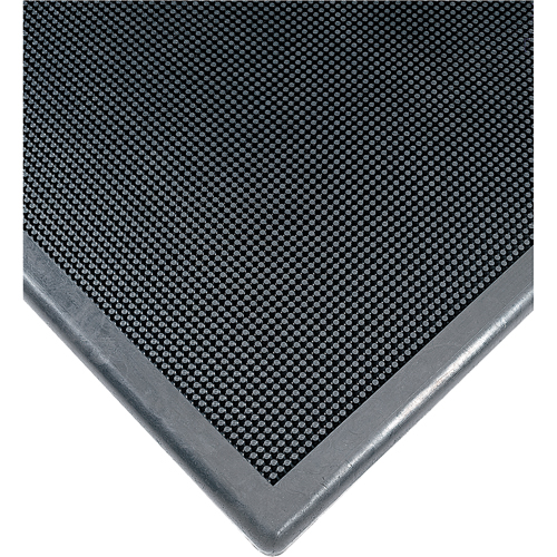 Sanitizing Footbath Mat No. 222, Rubber, 2' W x 2-2/3' L x 1/2" Thick, Black Par Equipment