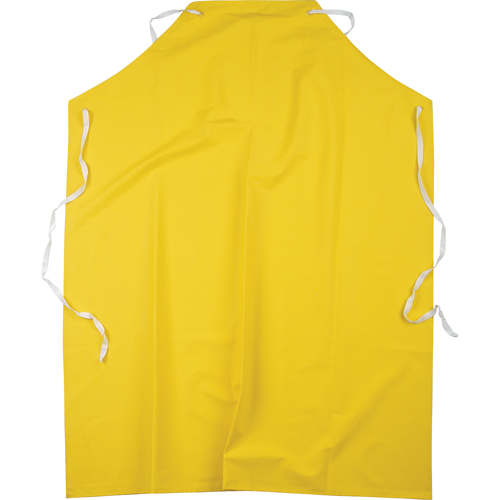 Flame Resistant Aprons, Polyester/PVC, 48" L x 36" W, Yellow Par Equipment