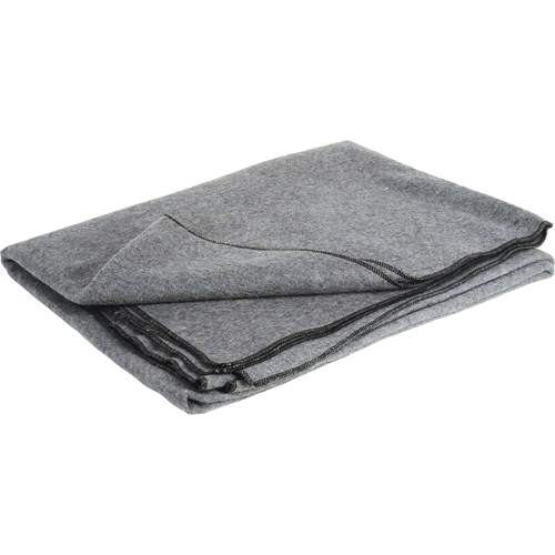 Couverture de laine ignifuge, Laine, 84"lo x 66"la Par Equipment