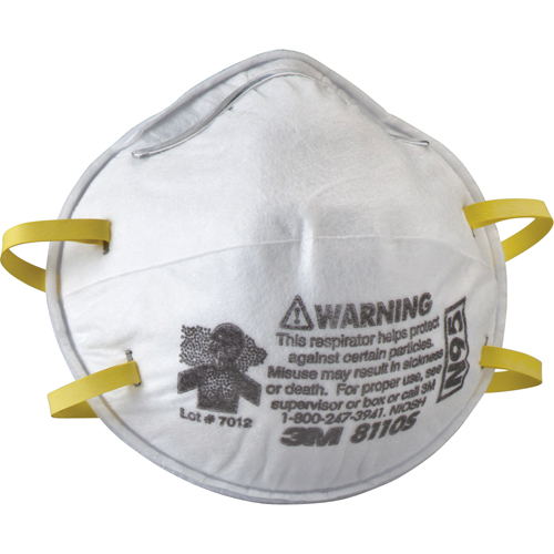 8110S Particulate Respirators, N95, NIOSH Certified, Small Par Equipment