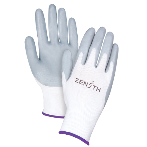 Gants l&eacute;gers enduits et respirants, 6/T-petit, R&ecirc;vetement Mousse de nitrile, Calibre 13, Enveloppe en Polyester Par Equipment