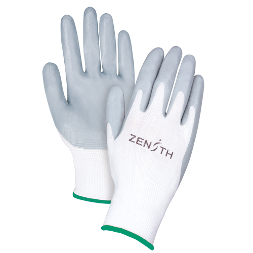 Lightweight Breathable Coated Gloves, 8/Medium, Foam Nitrile Coating, 13 Gauge, Polyester Shell Par Equipment