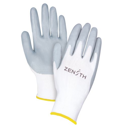 Gants l&eacute;gers enduits et respirants, 11/2T-Grand, R&ecirc;vetement Mousse de nitrile, Calibre 13, Enveloppe en Polyester Par Equipment
