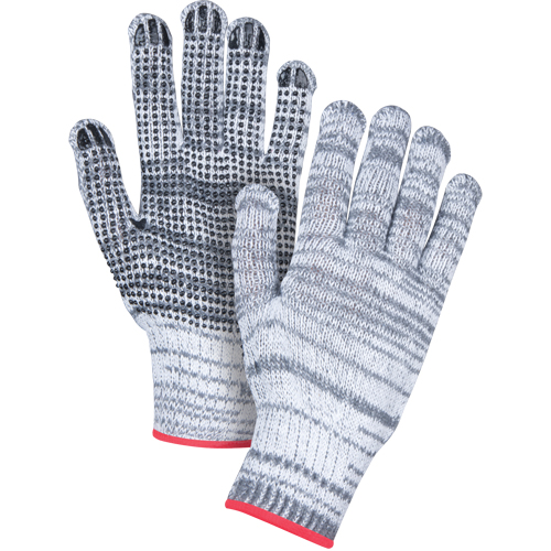 Gants tricot&eacute;s &agrave; pois, Poly/coton, Un c&ocirc;t&eacute;, Calibre 7, Grand Par Equipment