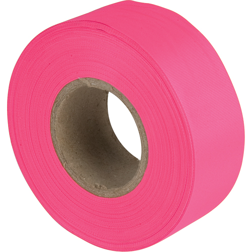Flagging Tape, 1.1875" W x 150' L, Fluorescent Pink Par Equipment