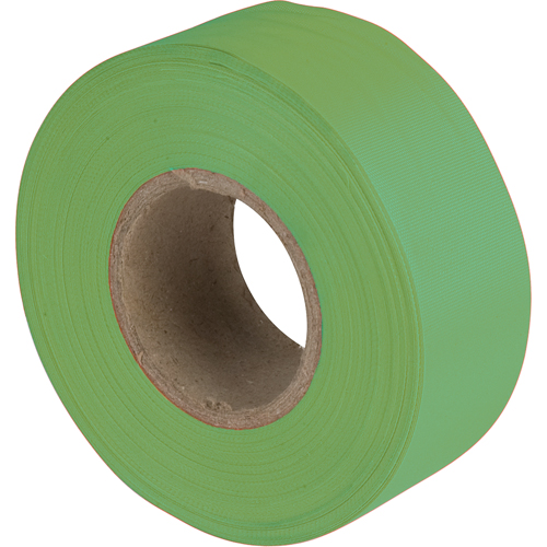 Flagging Tape, 1.1875" W x 150' L, Fluorescent Green Par Equipment