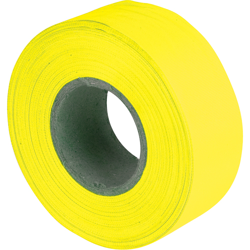 Rubans pour signalisation, 1,2" la x 150' lo, Jaune fluorescent Par Equipment