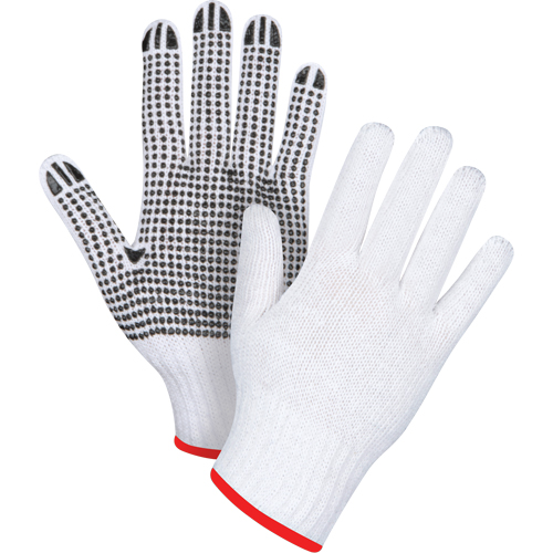Dotted String Knit Gloves, Poly/Cotton, Single Sided, 7 Gauge, Small Par Equipment