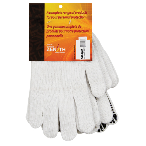 Gants tricot&eacute;s &agrave; pois, Poly/coton, Un c&ocirc;t&eacute;, Calibre 7, T-Grand Par Equipment