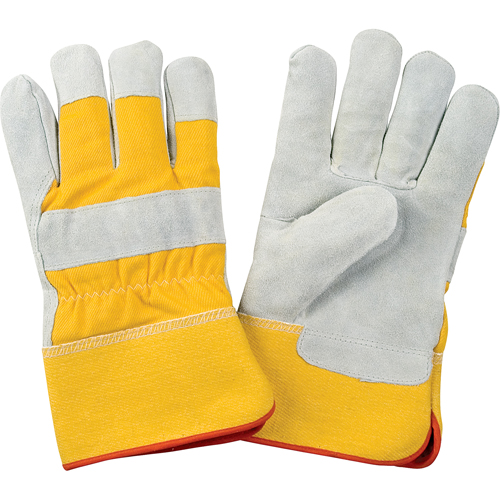 Premium Winter-Lined Fitters Gloves, Large, Split Cowhide Palm, Foam Fleece Inner Lining Par Equipment