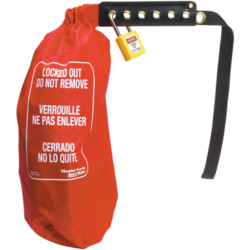 Sac de cadenassage &eacute;lectrique pour prise surdimensionn&eacute;e & contr&ocirc;le de palan, Type Prise Par Equipment