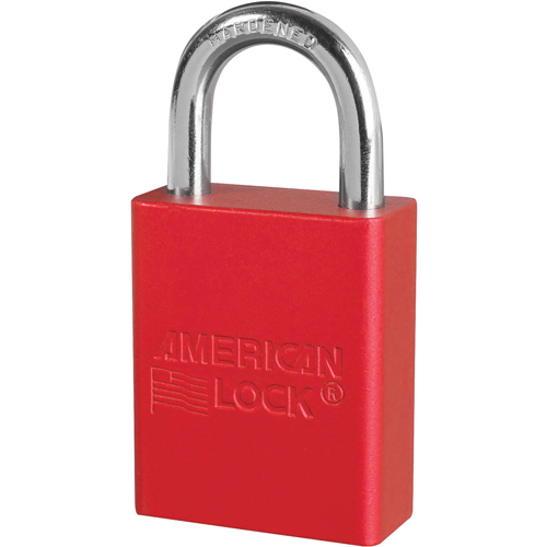 Anodized Padlock, Safety Padlock, Keyed Alike, Aluminum, 1-1/2" Width Par Equipment