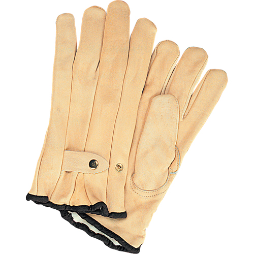 Gants de cordeur doubl&eacute;s pour l'hiver, Petit, Paume Cuir fleur de vache, Doubleure Molleton Par Equipment