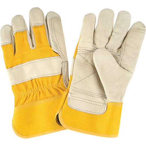 Premium Quality Fitters Gloves, Large, Grain Cowhide Palm, Cotton Inner Lining Par Equipment